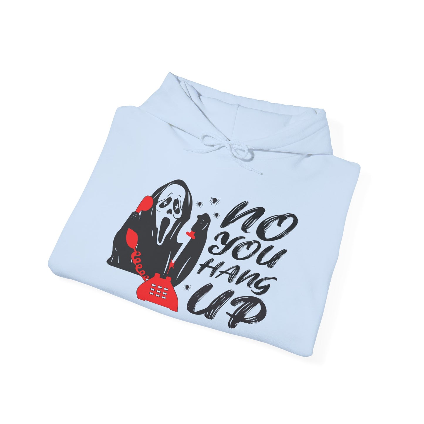 Spooky Phone Call Hoodie - Cozy Unisex Sweatshirt for Halloween, Horror Fans, Casual Wear, Gift Ideas, Scary Movie Nights - MaisonThreadory