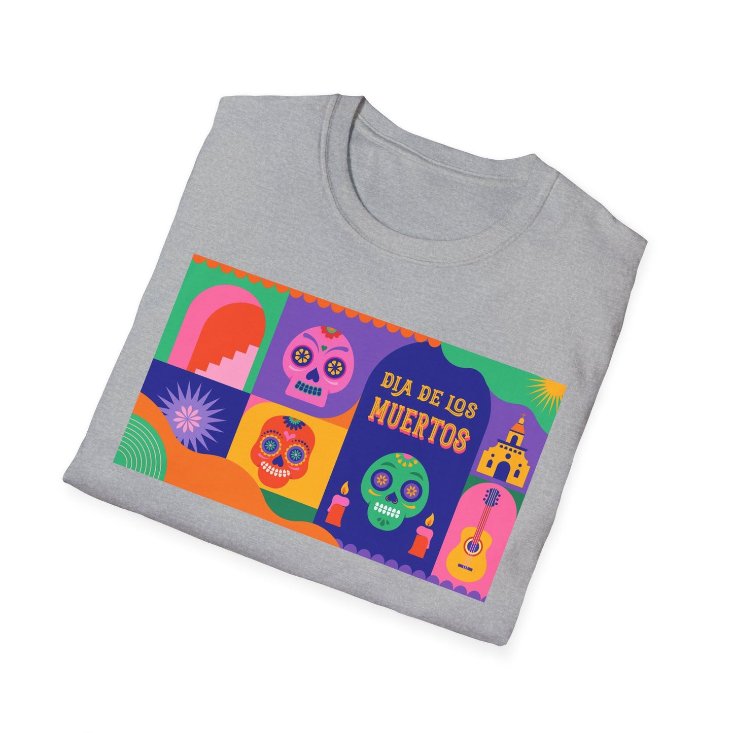 Dia de los Muertos Unisex T-Shirt, Mexican Day of the Dead Tee, Halloween Skeleton Shirt, Dia de los Muertos Festival Top, Sugar Skull