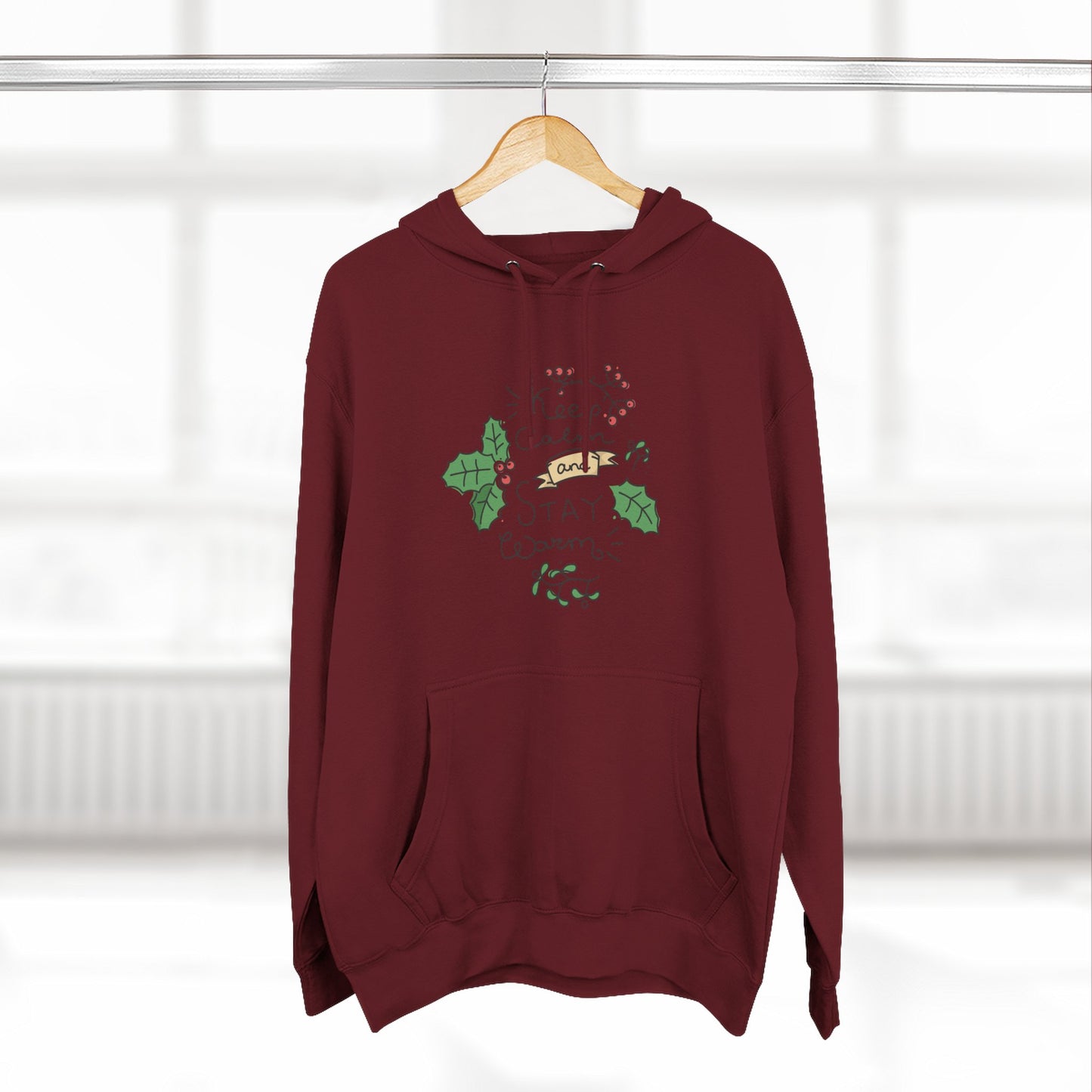 Cozy Stay Warm Fleece Hoodie for All Seasons, Cute Unisex Winter Apparel, Perfect Gift for Friends and Family - MaisonThreadory