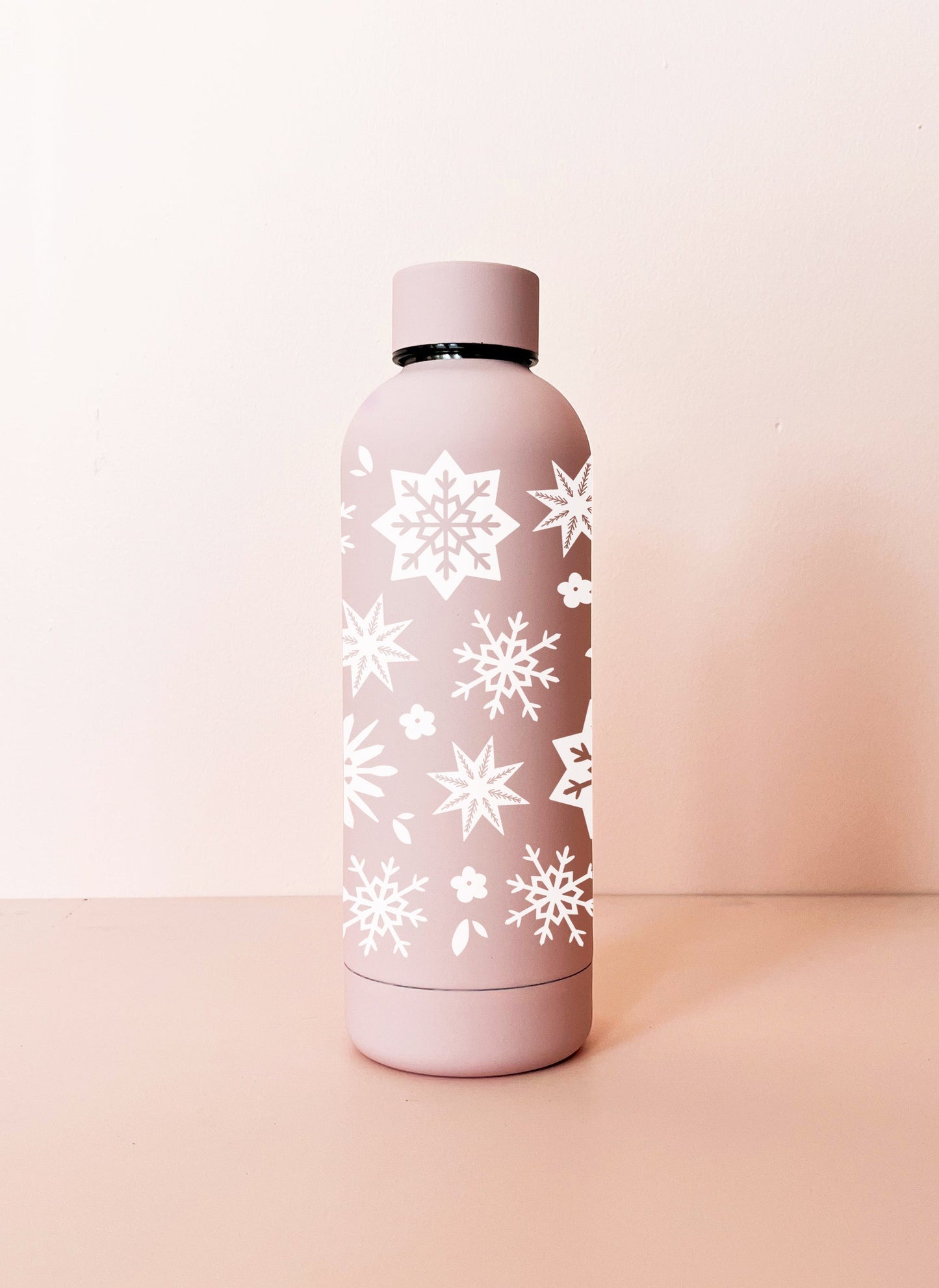 Bouteille isotherme 17oz - rose Flocons