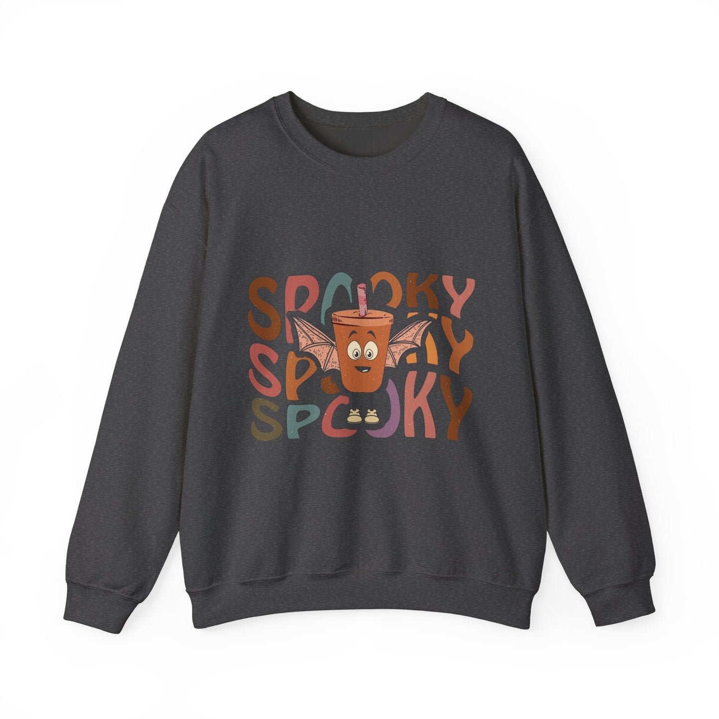 Spooky Vibes Crewneck Sweatshirt - Unisex Halloween Sweater for Cozy Nights, Fall Fashion, Gift for Spooky Season, Festive Apparel - MaisonThreadory