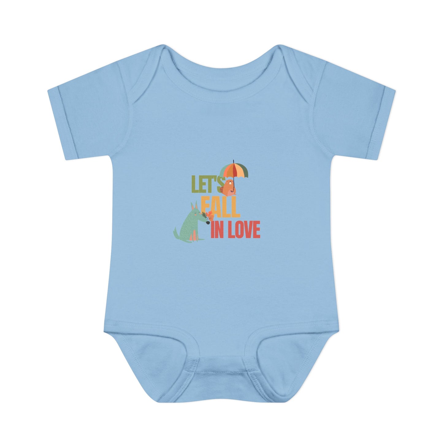 Autumn Baby Bodysuit - Let's Fall in Love, Cute Infant Outfit, Seasonal Gift, Baby Shower Present, Little One's Fall Fashion - MaisonThreadory
