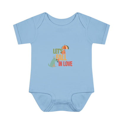 Autumn Baby Bodysuit - Let's Fall in Love, Cute Infant Outfit, Seasonal Gift, Baby Shower Present, Little One's Fall Fashion - MaisonThreadory