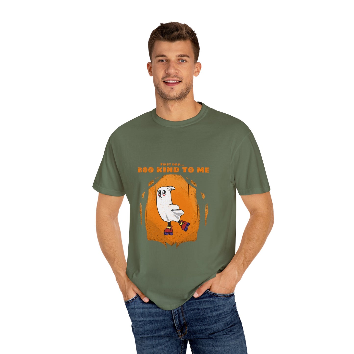 Playful Message T-Shirt: Boo Kind To Me, Funny Graphic Tee, Unisex Cotton Top, Casual Wear, Gift for Friends - MaisonThreadory