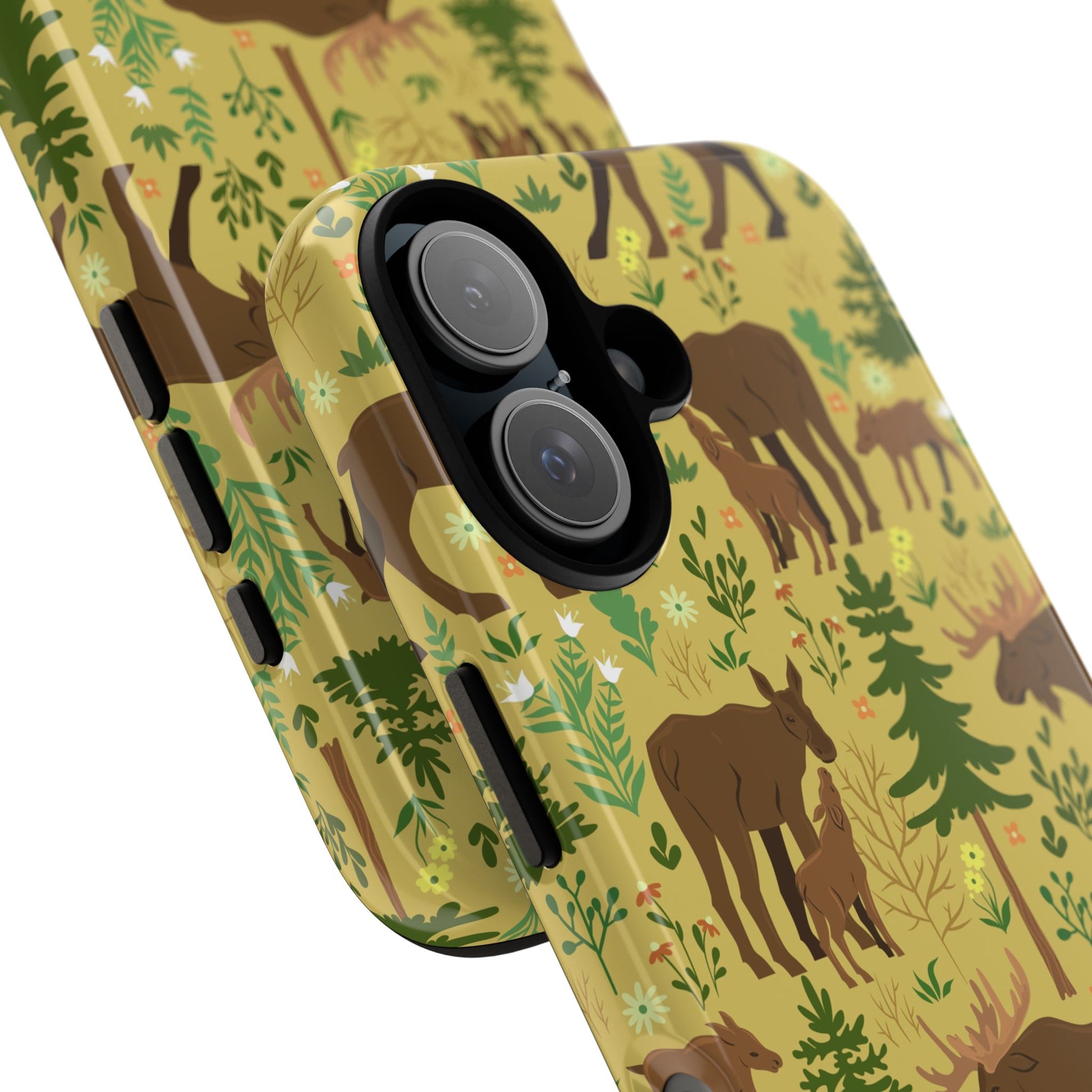 Moose Phone Case - Nature Lover's Accessory, Gifts for Outdoorsy Friends, Wildlife Decor, Eco-Friendly Cover, Forest Adventure Gear - MaisonThreadory