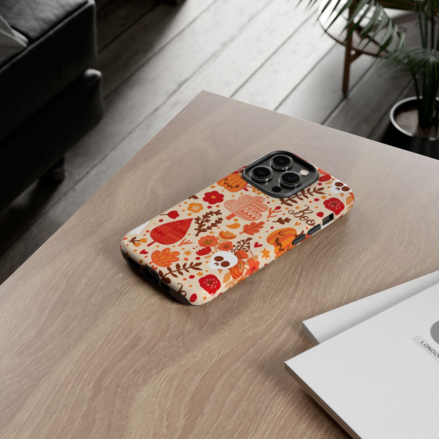 Autumn Phone Case - Cozy Fall Vibes, Pumpkin Decor, Halloween Gift, Floral Design, Seasonal Aesthetic