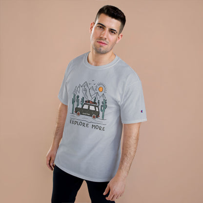 Explore More Adventure T-Shirt — Vintage Camper Van Desert Graphic
