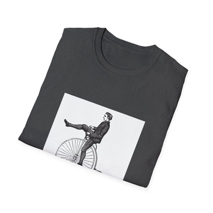 Vintage-Inspired Graphic Tee: "Big Wheel, Big Vision" Unisex Softstyle T-Shirt, Casual Outfit, Funny Gift, Bicycle Lover's Apparel, [...]