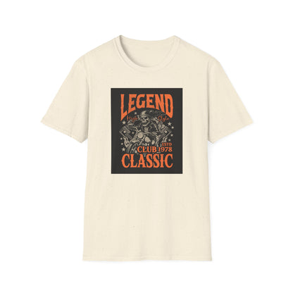 Legend Club Unisex Softstyle T-Shirt - Vintage Retro Graphic Tee, Men Women Hipster Fashion Top, Urban Streetwear, Music Festival Shirt,