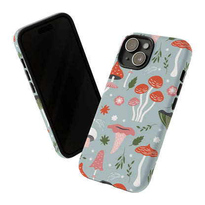 Whimsical Mushroom Phone Case, Cute Floral Smartphone Cover, Unique Gift for Nature Lovers, Trendy Tech Accessory, Eco-friendly Case