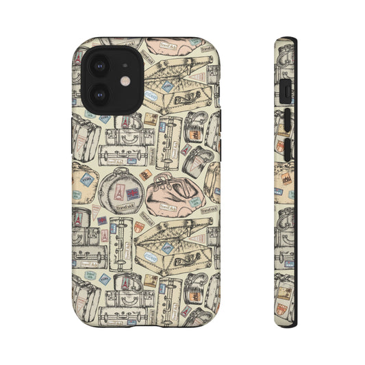 Durable Phone Case for Adventurous Souls, Travel Phone Cover, Unique Gift for Travelers, Vintage Map Design, Cell Phone Protector