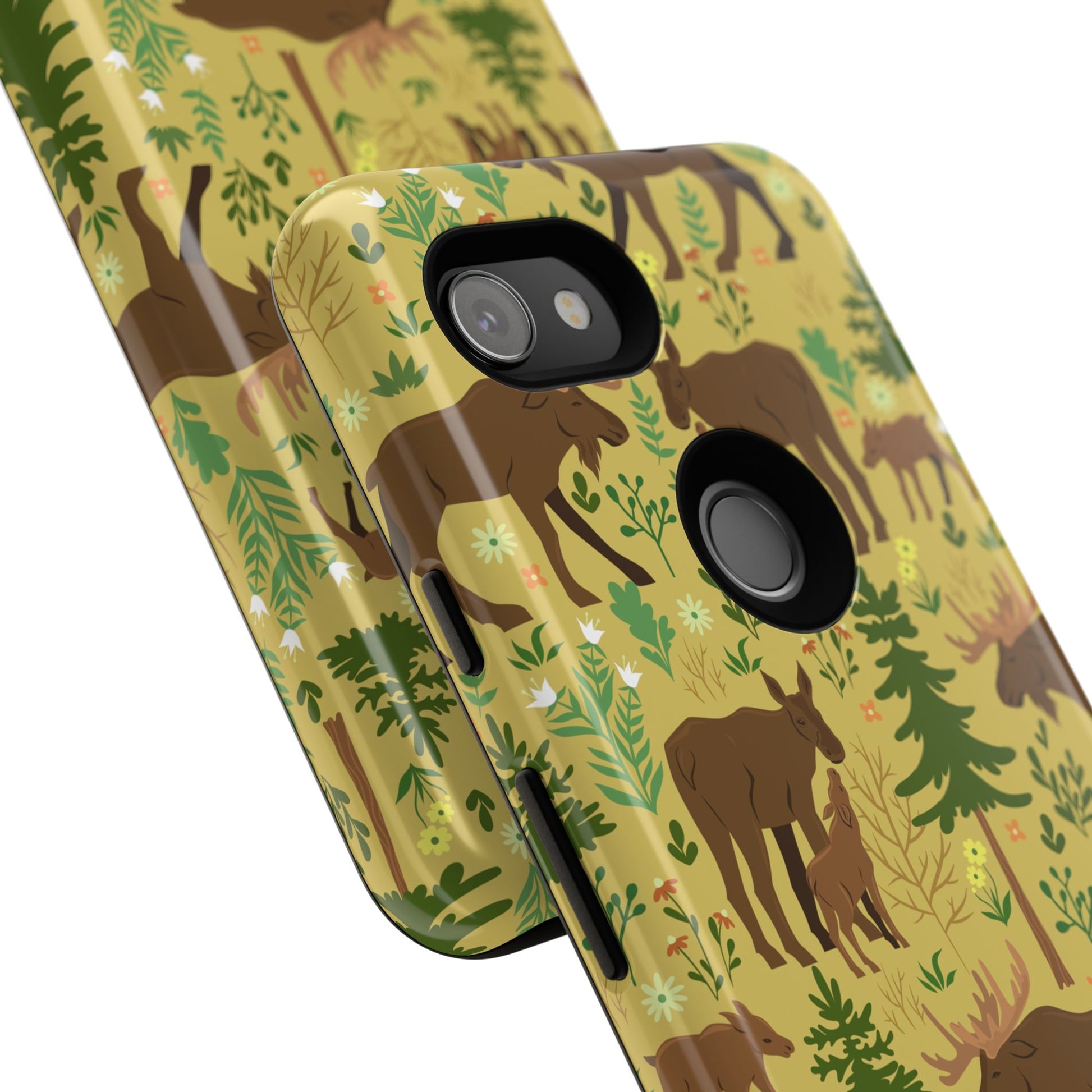 Moose Phone Case - Nature Lover's Accessory, Gifts for Outdoorsy Friends, Wildlife Decor, Eco-Friendly Cover, Forest Adventure Gear - MaisonThreadory