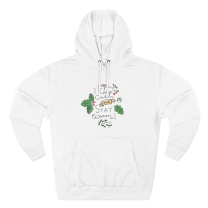 Cozy Stay Warm Fleece Hoodie for All Seasons, Cute Unisex Winter Apparel, Perfect Gift for Friends and Family - MaisonThreadory