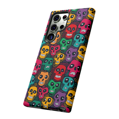 Phone Case, Day of the Dead Tough Case Phone, Mexican Skull Phone Cover, Floral Skeleton Phone Protector, Sugar Skull iPhone Case, Tough