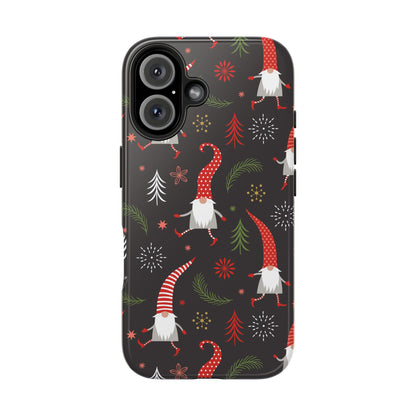 Gnomes & Holiday Cheer Tough Phone Cases, Cute Phone Accessories, Holiday Gift, Gnome Phone Cover, Festive Phone Protection, Winter Decor