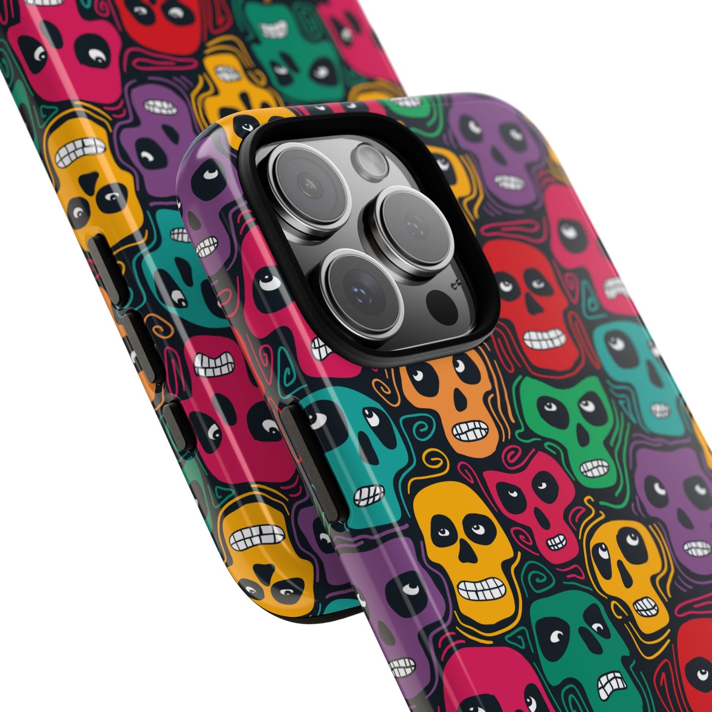 Phone Case, Day of the Dead Tough Case Phone, Mexican Skull Phone Cover, Floral Skeleton Phone Protector, Sugar Skull iPhone Case, Tough