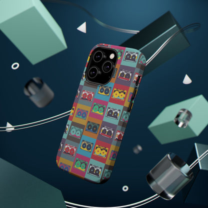 Retro Cassette Tape Phone Case, Vintage Style Tough Case, Music Lover Gift, Funky Tech Accessory, Fun Phone Cover