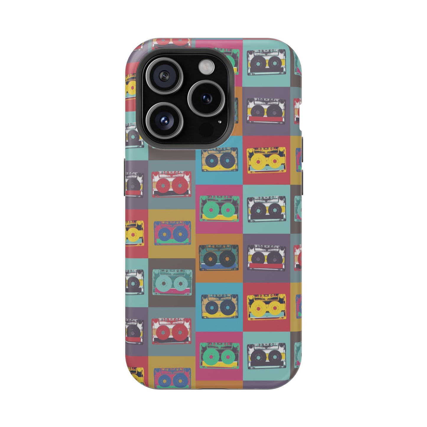 Retro Cassette Tape Phone Case, Vintage Style Tough Case, Music Lover Gift, Funky Tech Accessory, Fun Phone Cover