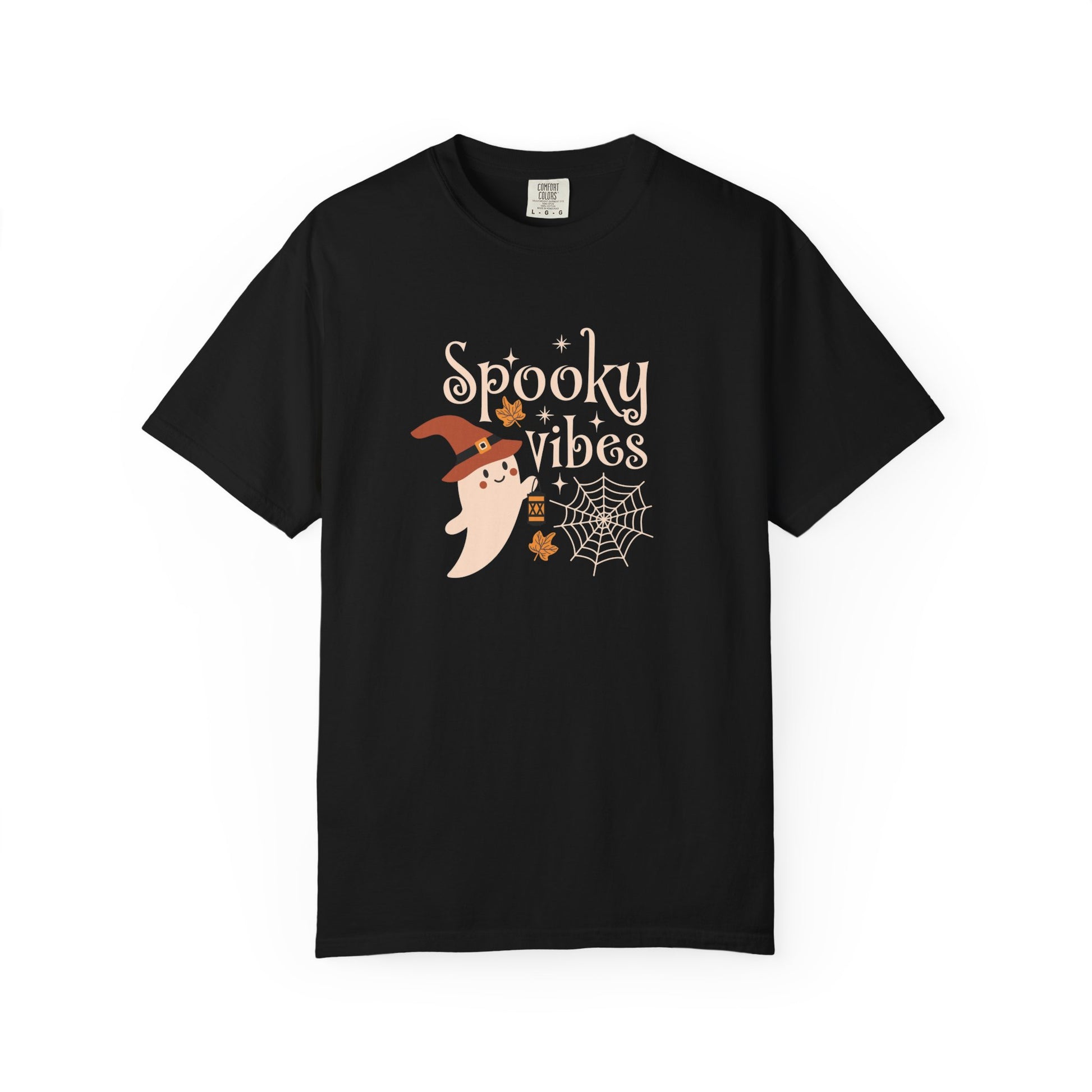 Spooky Ghost T-Shirt, Halloween Apparel, Unisex Tee, Fall Fashion, Cute Ghost Design, Perfect for Autumn Celebrations - MaisonThreadory