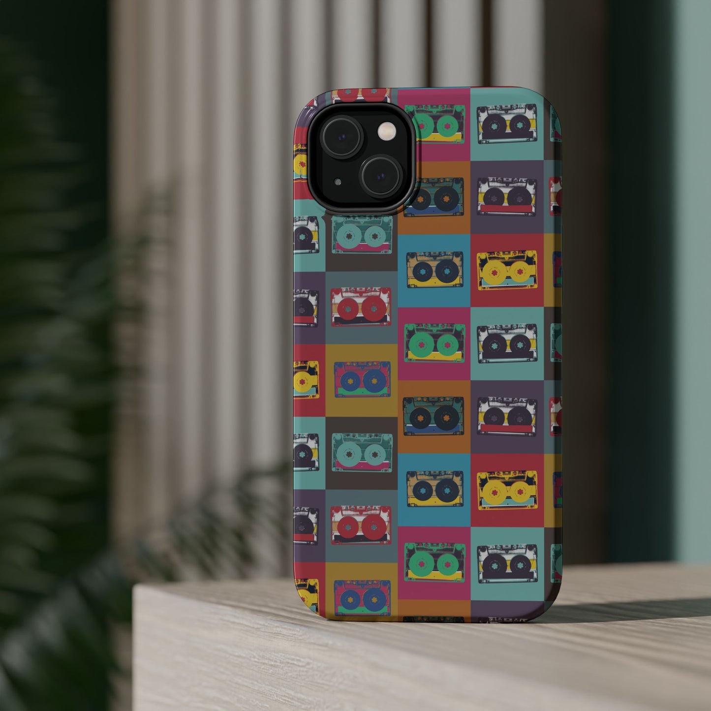 Retro Cassette Tape Phone Case, Vintage Style Tough Case, Music Lover Gift, Funky Tech Accessory, Fun Phone Cover