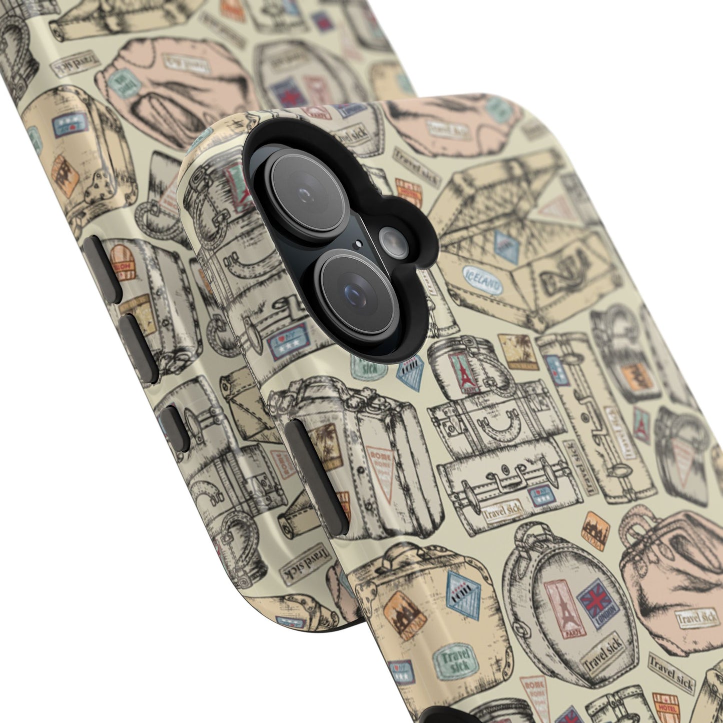 Travel-Inspired Magnetic Tough Cases, Unique Phone Accessories, Perfect for Adventurers, Great Gift for Travelers or Holidays