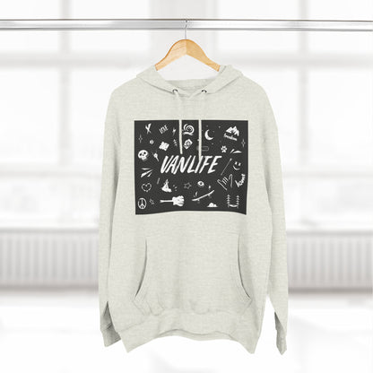 Vanlife Adventure Hoodie - Cozy Fleece Sweatshirt for Travel Lovers, Outdoor Enthusiasts, Camping, Road Trips, Gift for Explorer - MaisonThreadory