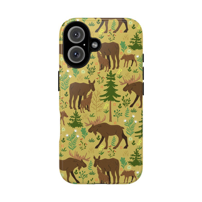 Moose Phone Case - Nature Lover's Accessory, Gifts for Outdoorsy Friends, Wildlife Decor, Eco-Friendly Cover, Forest Adventure Gear - MaisonThreadory