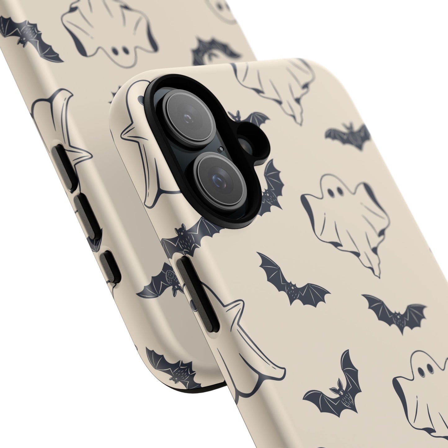 Halloween Phone Case, Ghosts and Bats, Cute Phone Cover, Spooky Accessories, Fall Decor, Gifts for Her, Halloween Party - MaisonThreadory