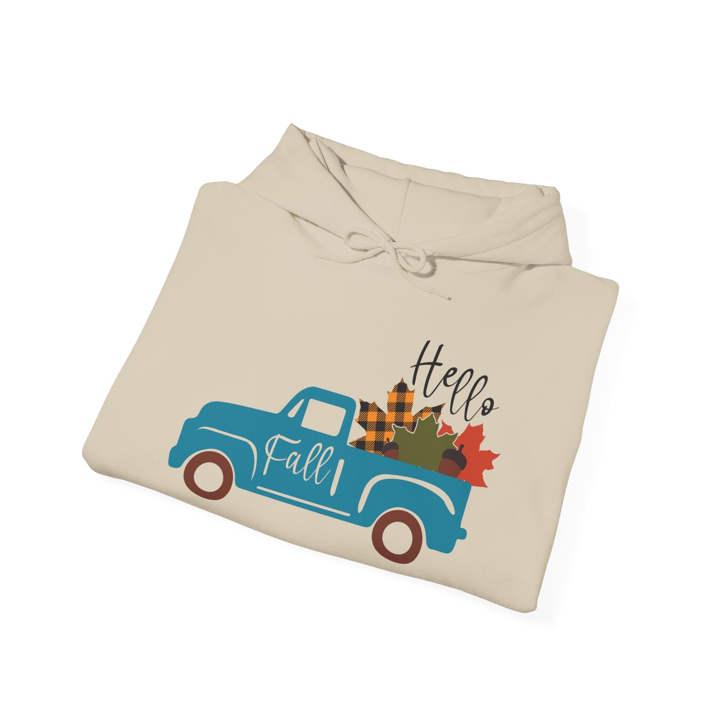 Fall Vibes Unisex Hoodie - Cozy Sweatshirt for Autumn, Perfect Gift for Thanksgiving & Casual Outfits, Hello Fall Design - MaisonThreadory