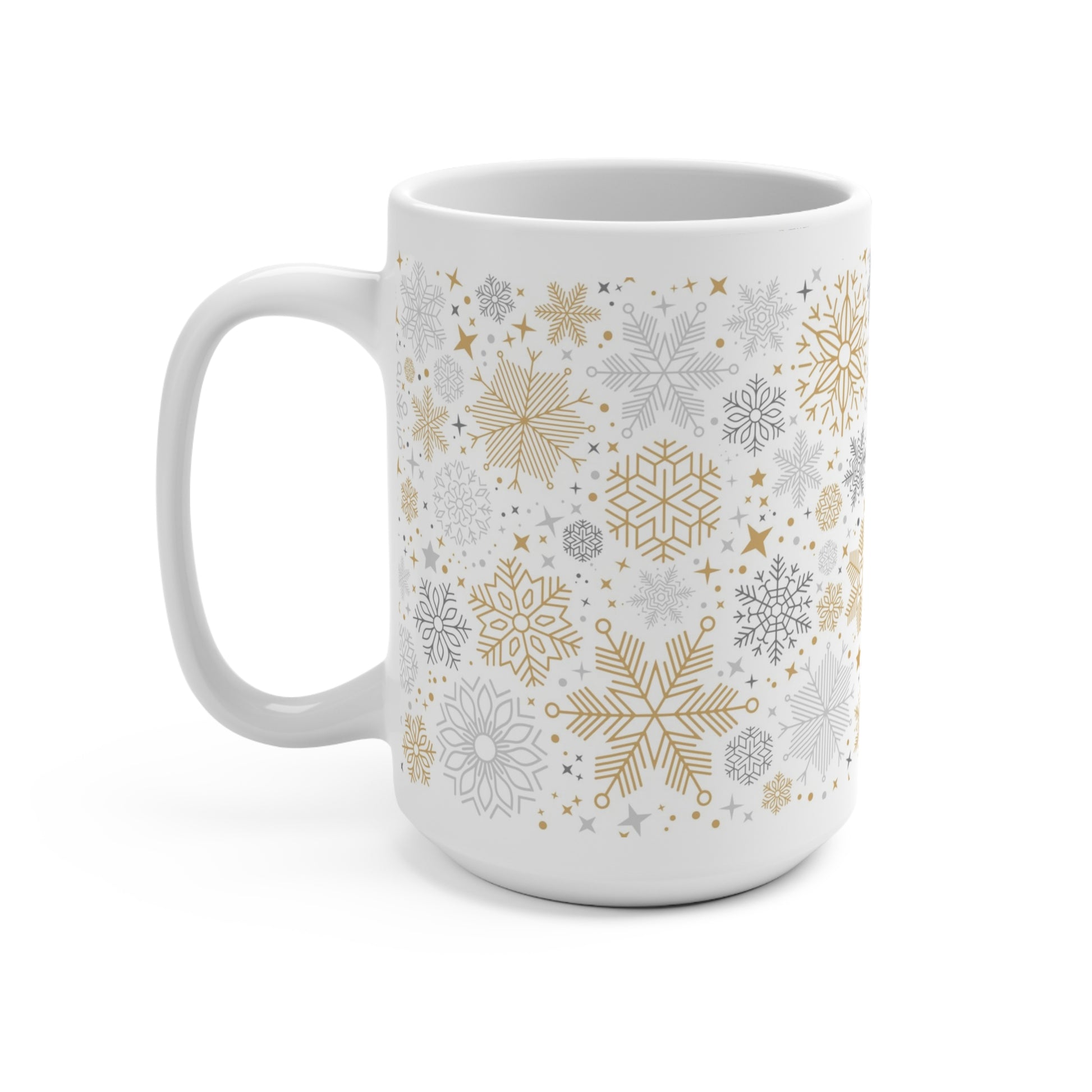 Winter Wonderland Mug, Cozy Snowflake Coffee Cup, Holiday Gift for Him/Her, Seasonal Drinkware, Perfect for Christmas, New Year - MaisonThreadory