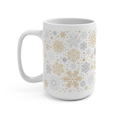 Winter Wonderland Mug, Cozy Snowflake Coffee Cup, Holiday Gift for Him/Her, Seasonal Drinkware, Perfect for Christmas, New Year - MaisonThreadory
