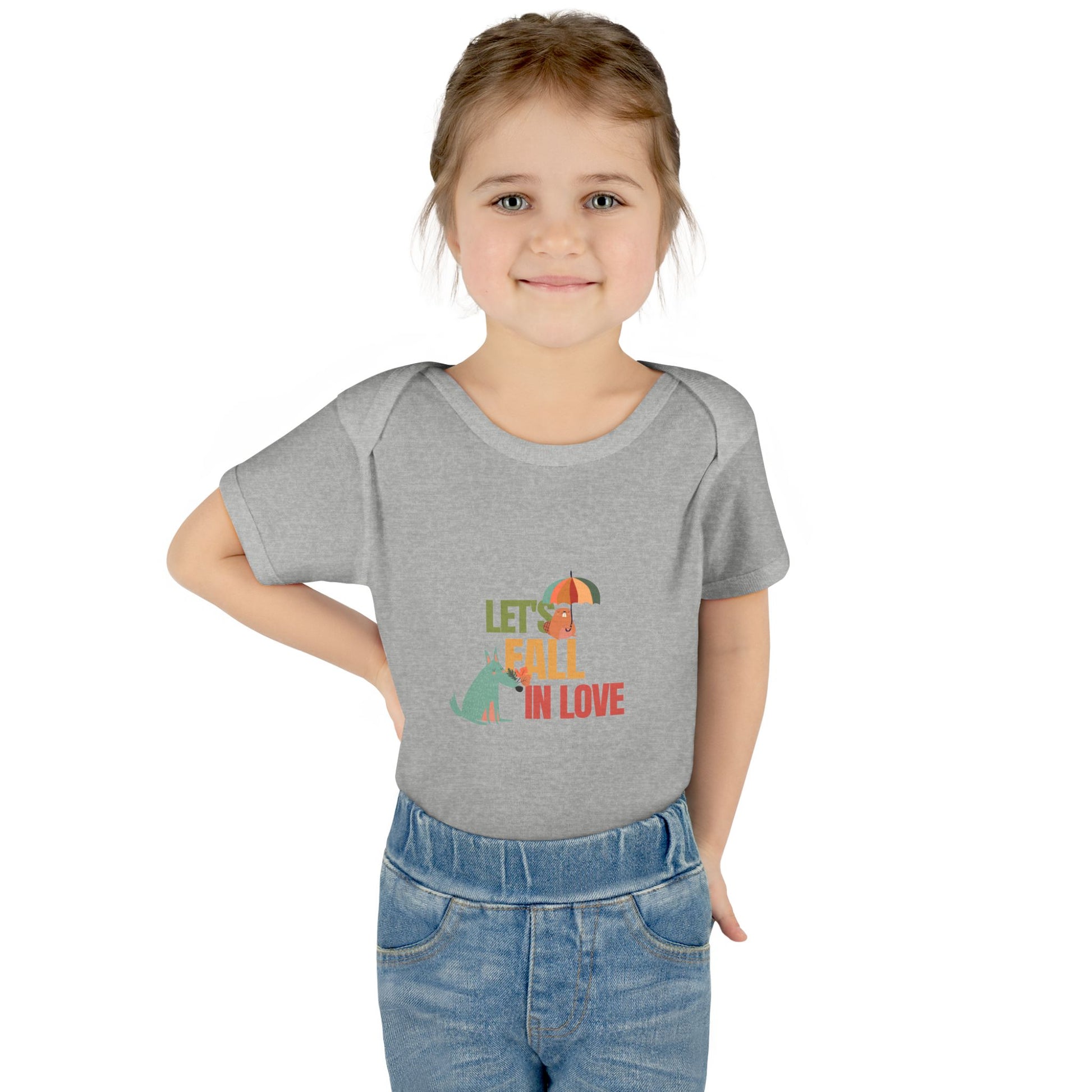 Autumn Baby Bodysuit - Let's Fall in Love, Cute Infant Outfit, Seasonal Gift, Baby Shower Present, Little One's Fall Fashion - MaisonThreadory