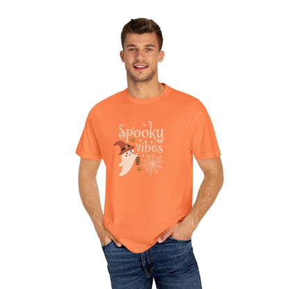Spooky Ghost T-Shirt, Halloween Apparel, Unisex Tee, Fall Fashion, Cute Ghost Design, Perfect for Autumn Celebrations - MaisonThreadory