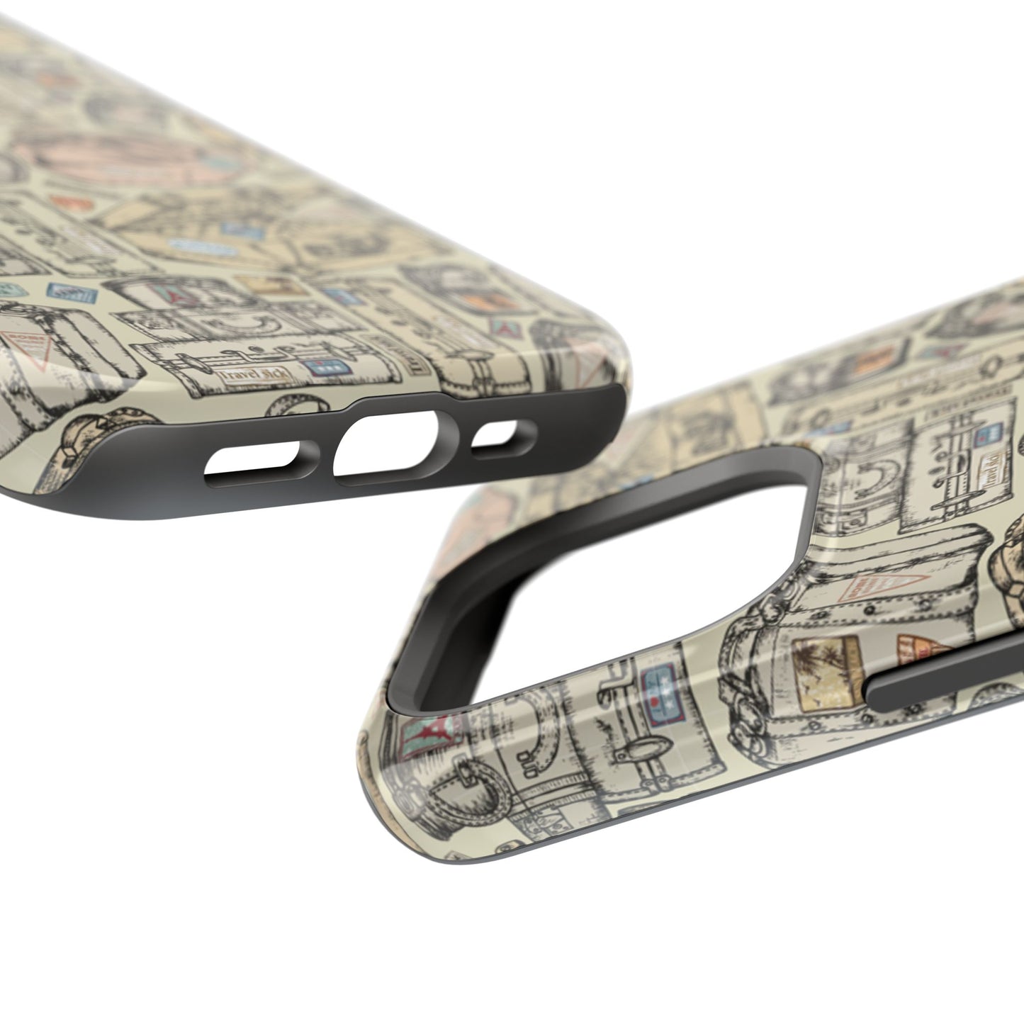 Travel-Inspired Magnetic Tough Cases, Unique Phone Accessories, Perfect for Adventurers, Great Gift for Travelers or Holidays