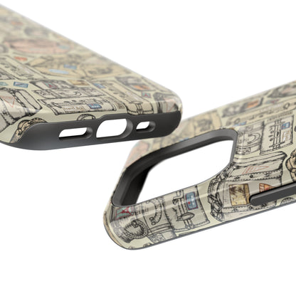 Travel-Inspired Magnetic Tough Cases, Unique Phone Accessories, Perfect for Adventurers, Great Gift for Travelers or Holidays