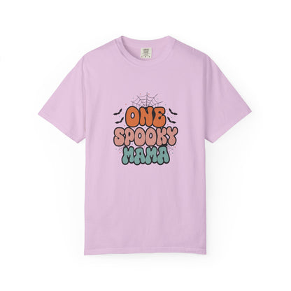 Unisex Halloween T-Shirt, One Spooky Mama Tee, Casual Fall Apparel, Gift for Moms, Halloween Festivities, Spooky Season Shirt