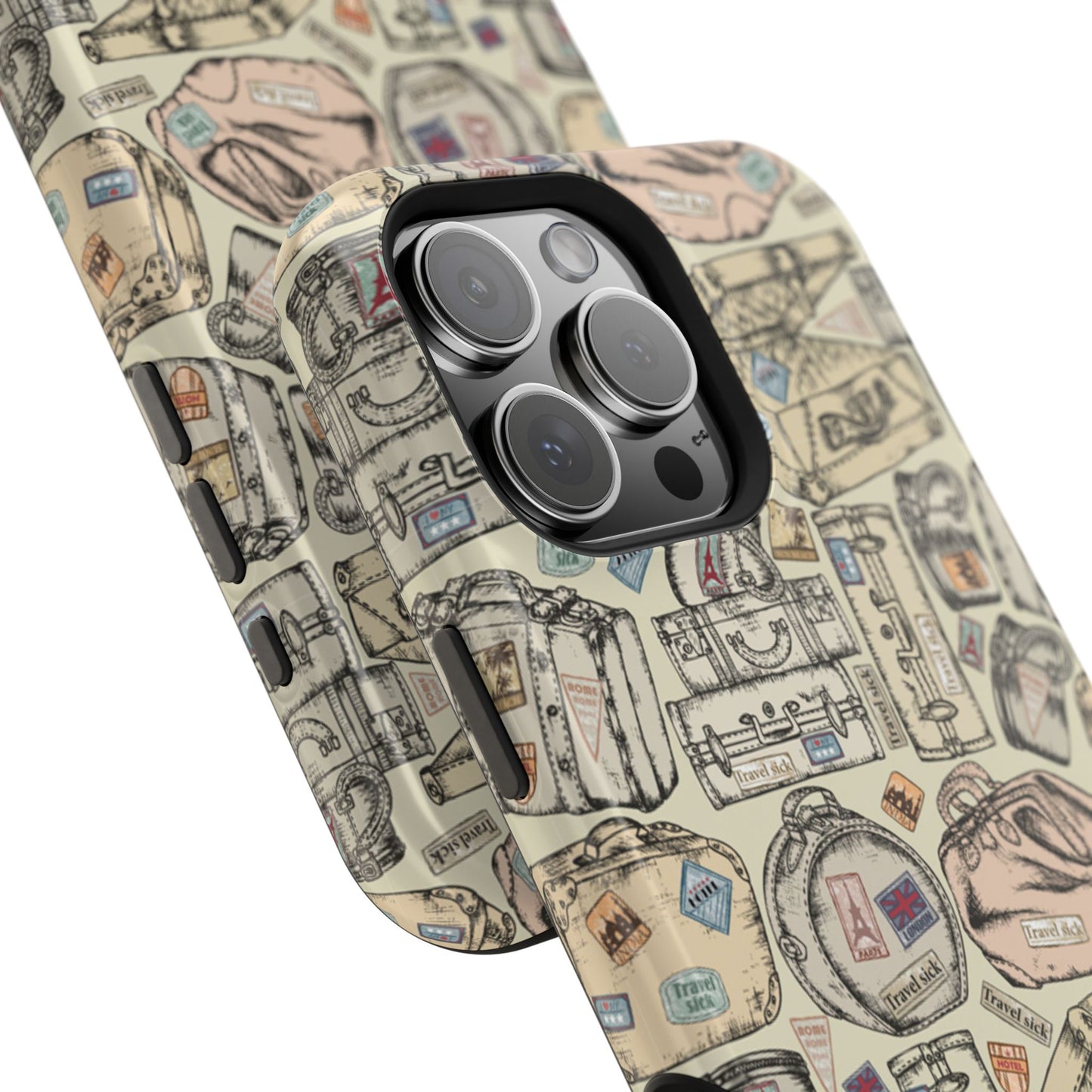 Travel-Inspired Magnetic Tough Cases, Unique Phone Accessories, Perfect for Adventurers, Great Gift for Travelers or Holidays