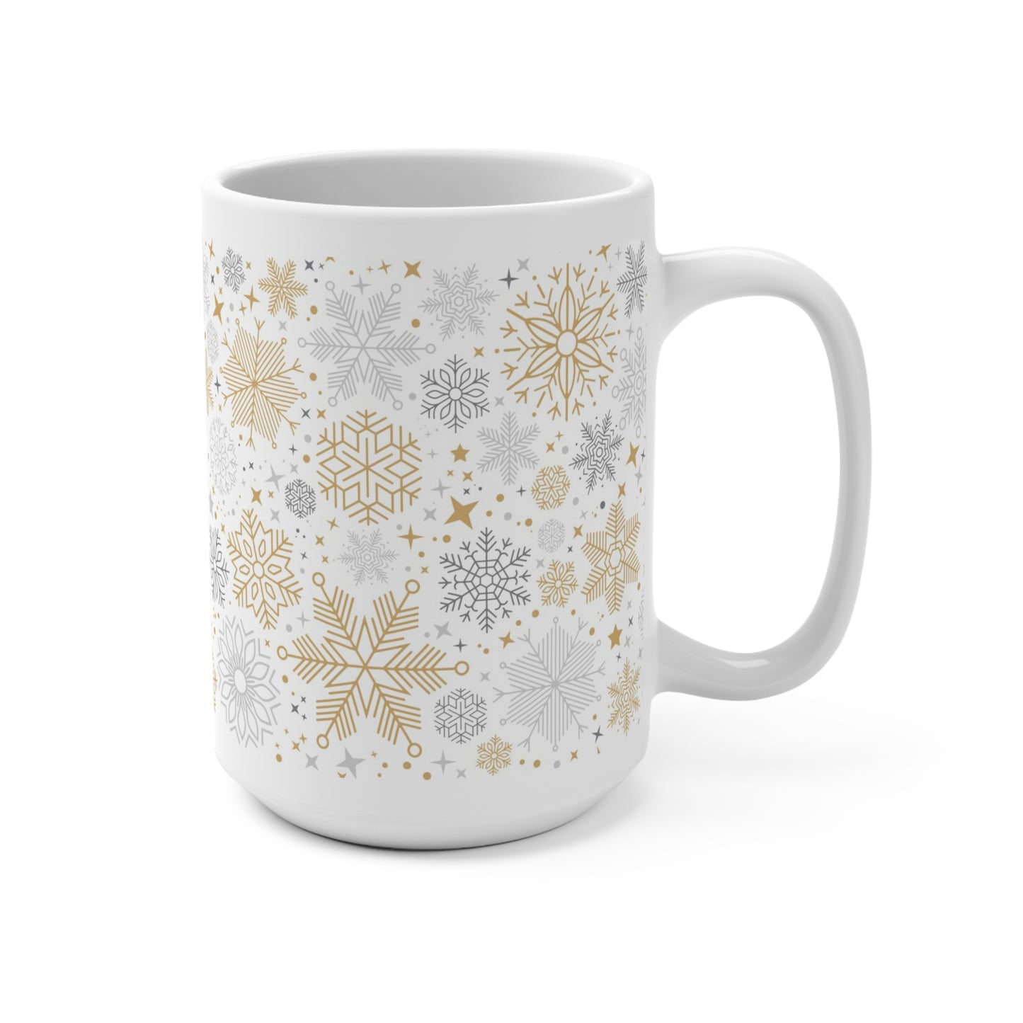 Winter Wonderland Mug, Cozy Snowflake Coffee Cup, Holiday Gift for Him/Her, Seasonal Drinkware, Perfect for Christmas, New Year - MaisonThreadory