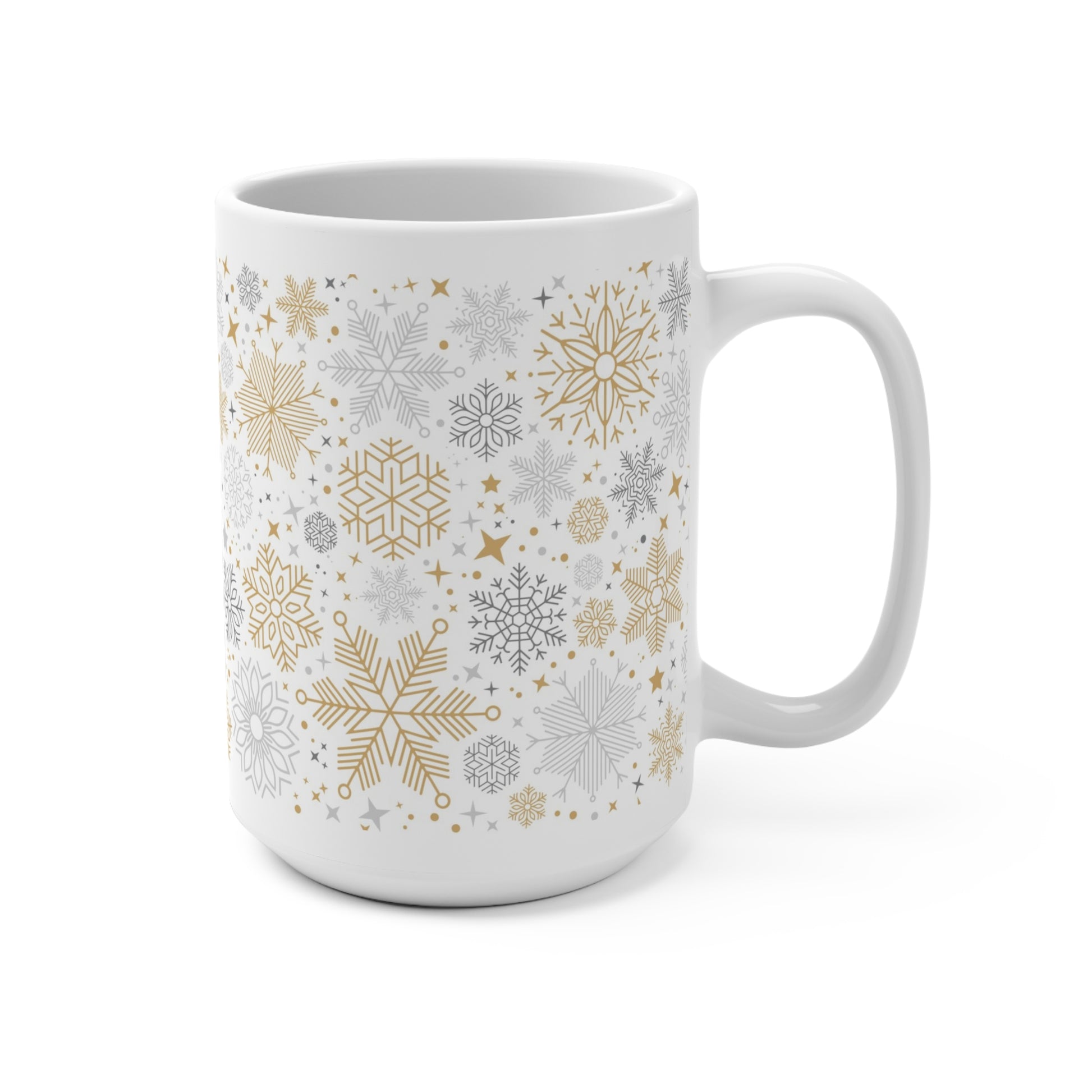 Winter Wonderland Mug, Cozy Snowflake Coffee Cup, Holiday Gift for Him/Her, Seasonal Drinkware, Perfect for Christmas, New Year - MaisonThreadory