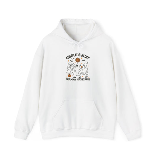 Ghouls Just Wanna Have Fun Hoodie, Halloween Sweatshirt, Cozy Unisex Halloween Apparel, Fall Fashion, Spooky Season Outfit - MaisonThreadory