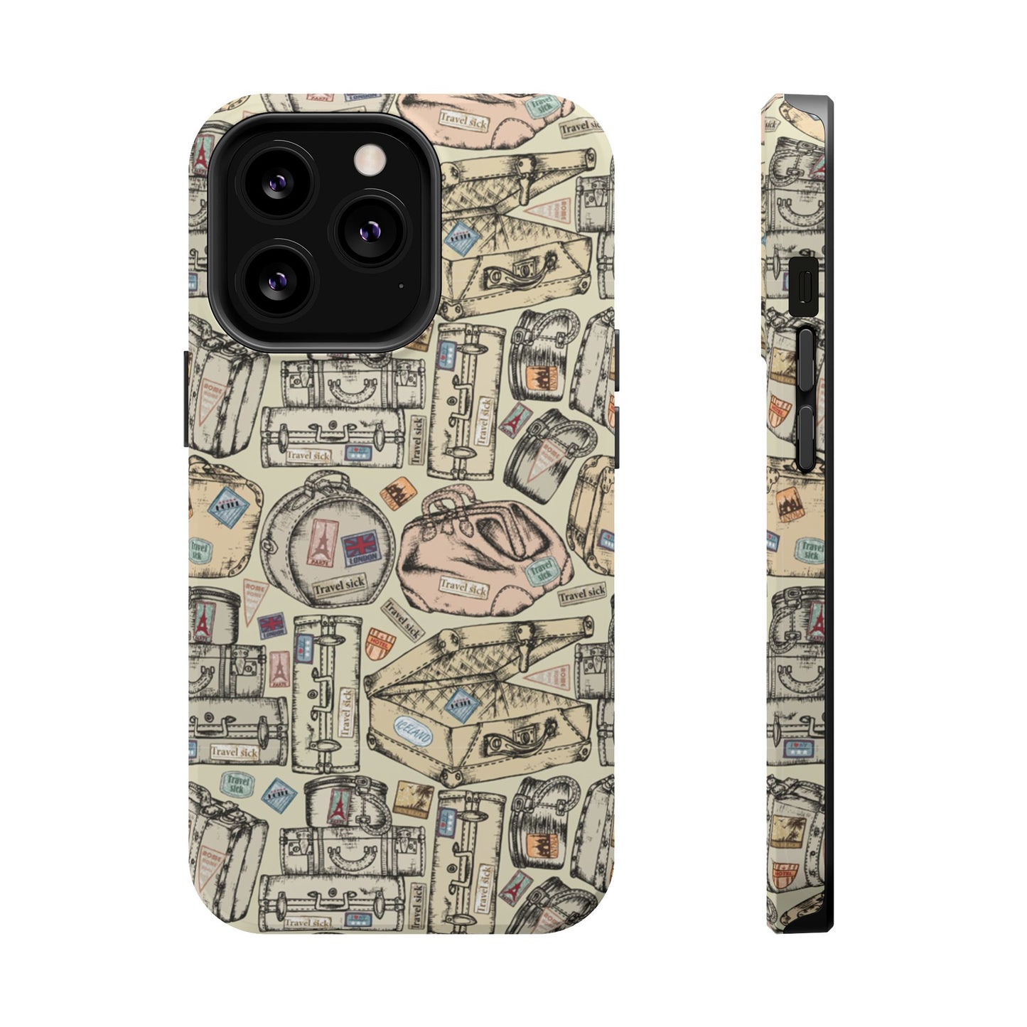 Travel-Inspired Magnetic Tough Cases, Unique Phone Accessories, Perfect for Adventurers, Great Gift for Travelers or Holidays