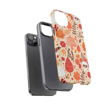 Autumn Phone Case - Cozy Fall Vibes, Pumpkin Decor, Halloween Gift, Floral Design, Seasonal Aesthetic