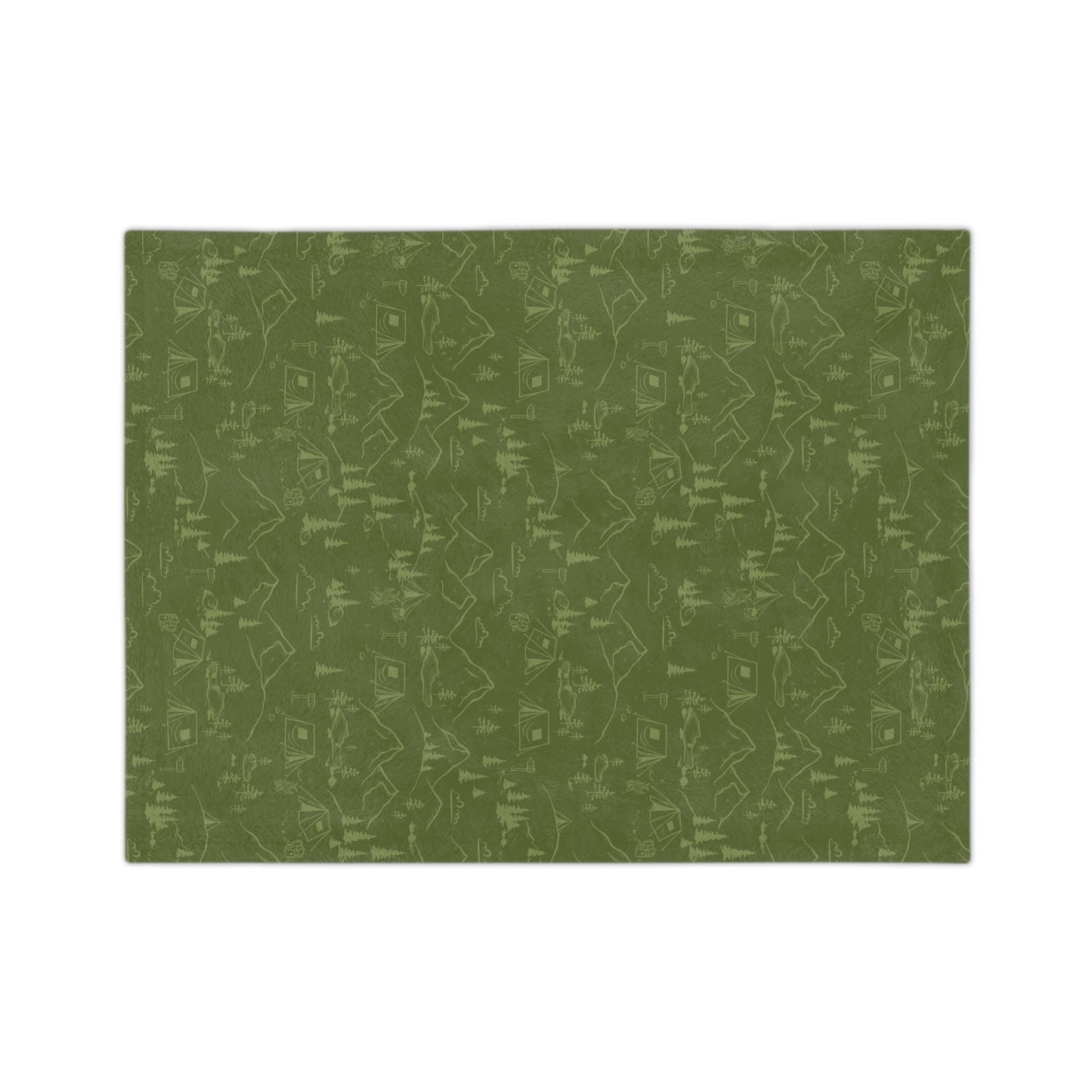 Cozy Nature-Inspired Velveteen Microfiber Blanket | Perfect for Camping, Relaxing, Gift for Nature Lovers, Home Decor, Travel - MaisonThreadory