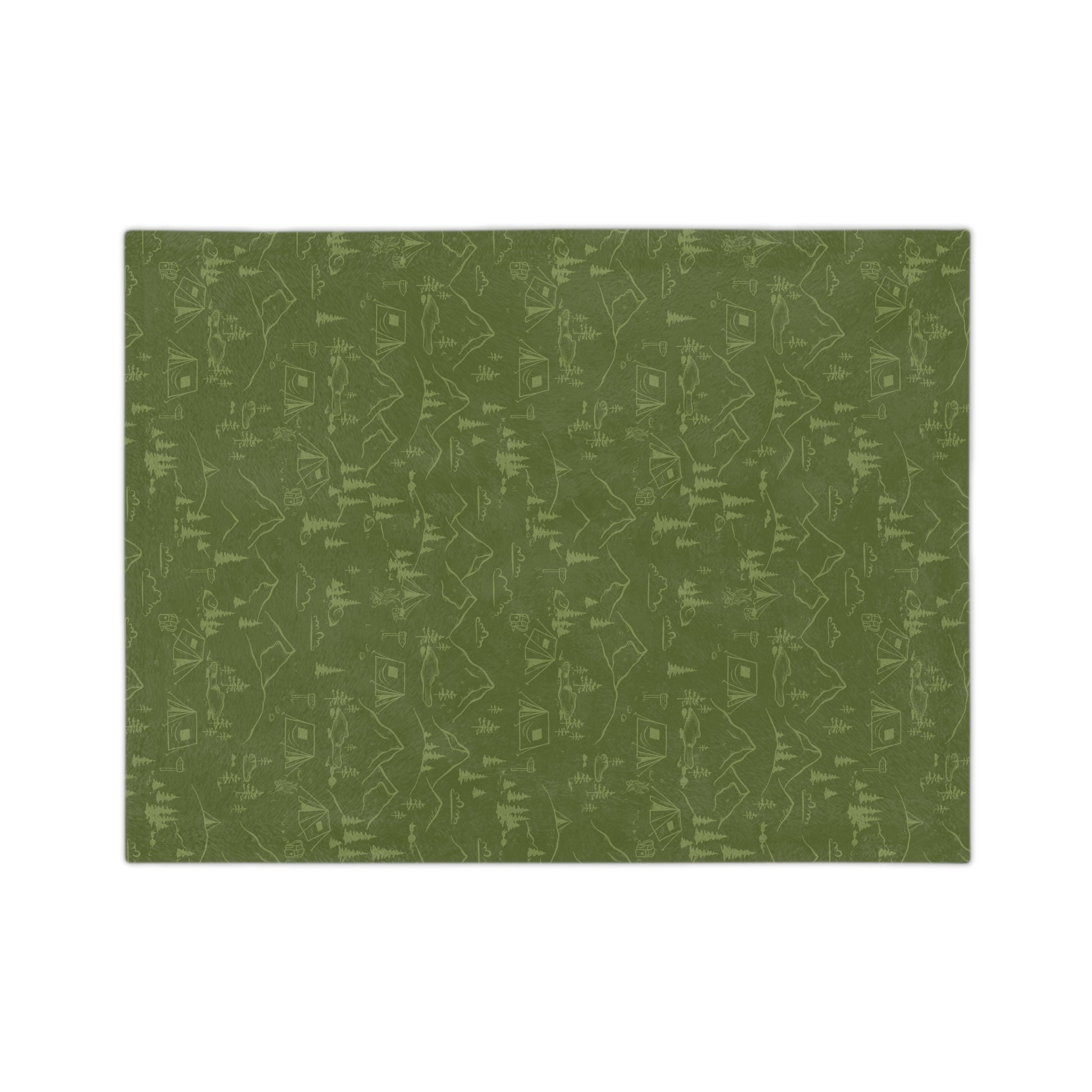 Cozy Nature-Inspired Velveteen Microfiber Blanket | Perfect for Camping, Relaxing, Gift for Nature Lovers, Home Decor, Travel - MaisonThreadory