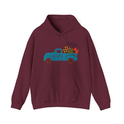 Fall Vibes Unisex Hoodie - Cozy Sweatshirt for Autumn, Perfect Gift for Thanksgiving & Casual Outfits, Hello Fall Design - MaisonThreadory