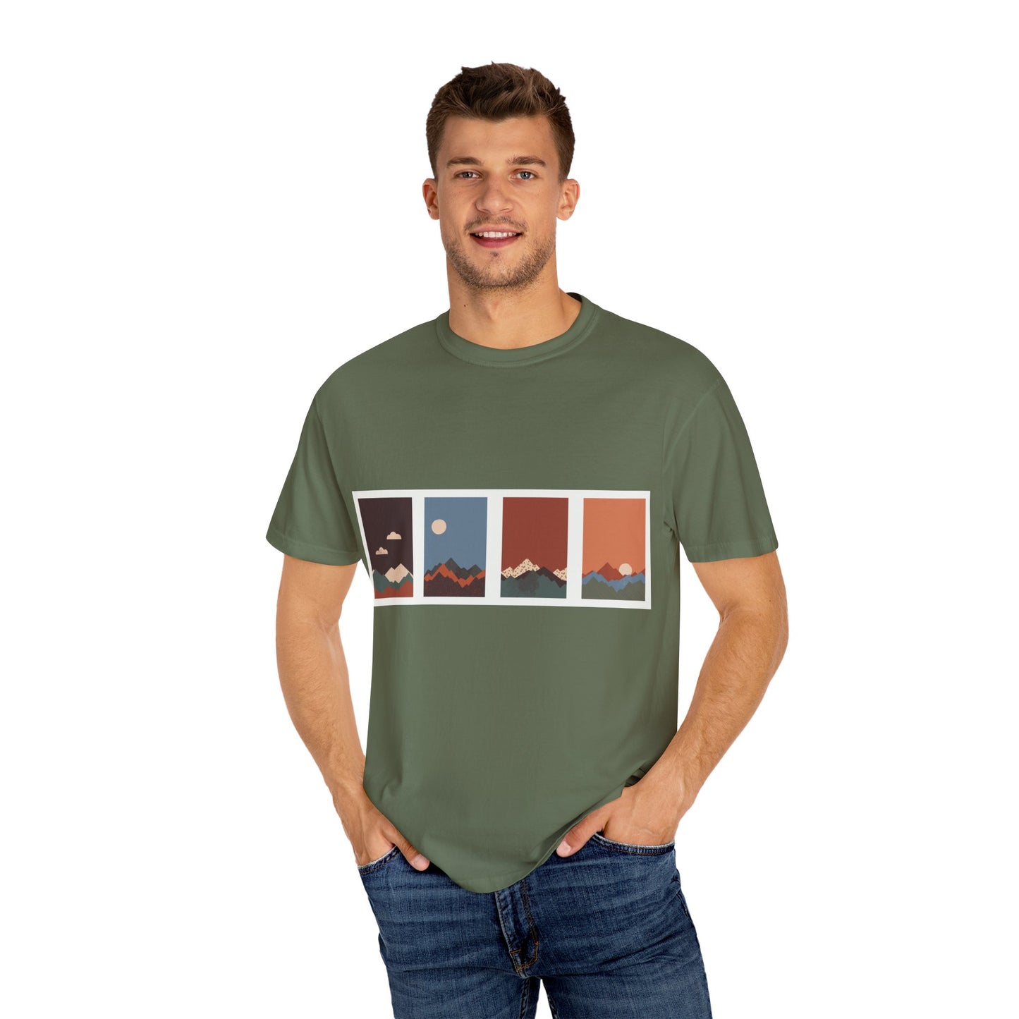Unisex Mountain Sunset T-Shirt | Cozy Casual Wear, Nature Lover Gift, Travel Tee, Outdoor Adventure Shirt, Hiking Apparel