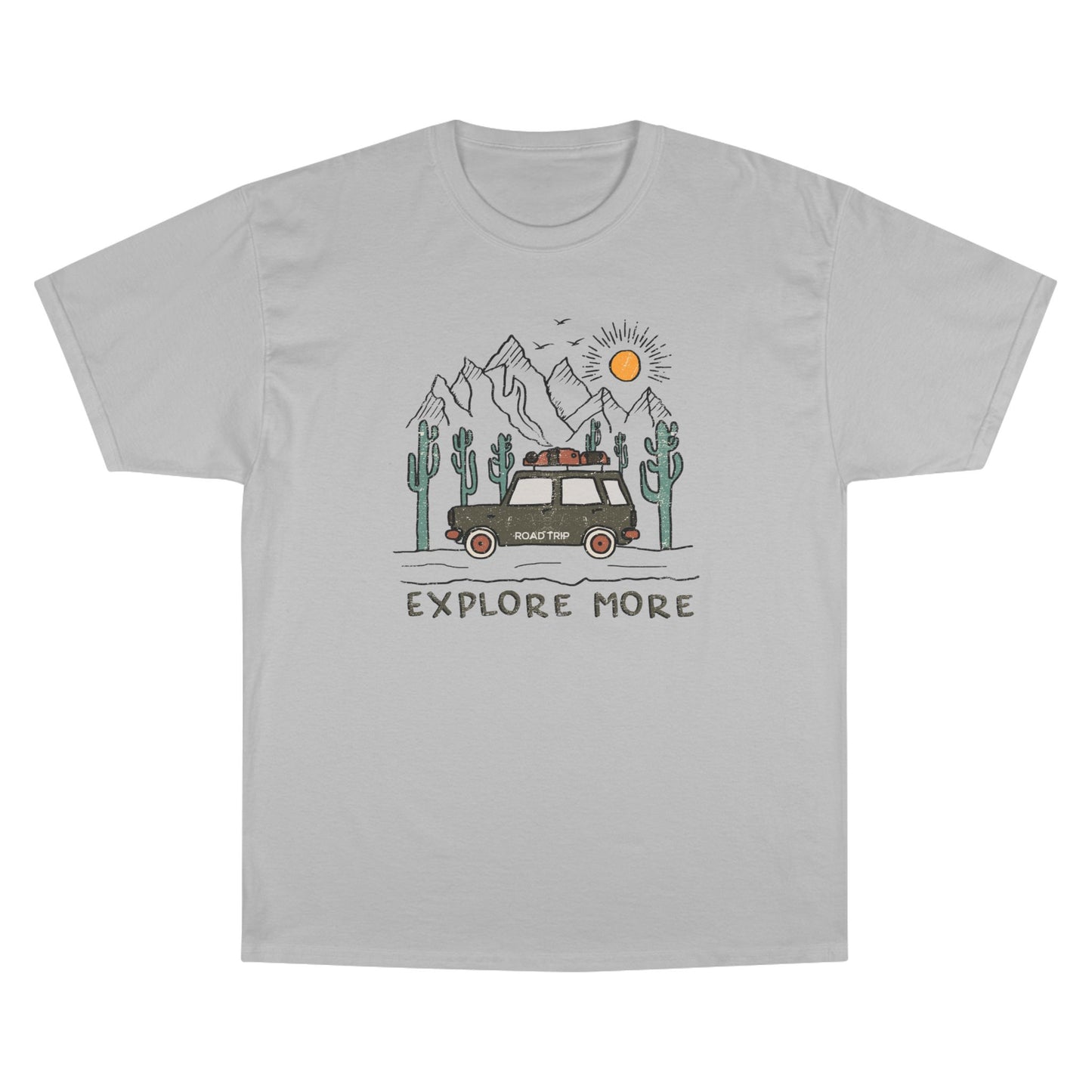 Explore More Adventure T-Shirt — Vintage Camper Van Desert Graphic