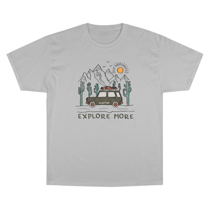 Explore More Adventure T-Shirt — Vintage Camper Van Desert Graphic