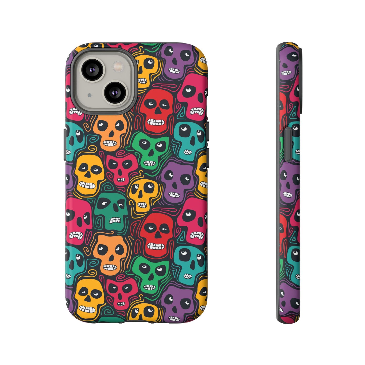 Phone Case, Day of the Dead Tough Case Phone, Mexican Skull Phone Cover, Floral Skeleton Phone Protector, Sugar Skull iPhone Case, Tough