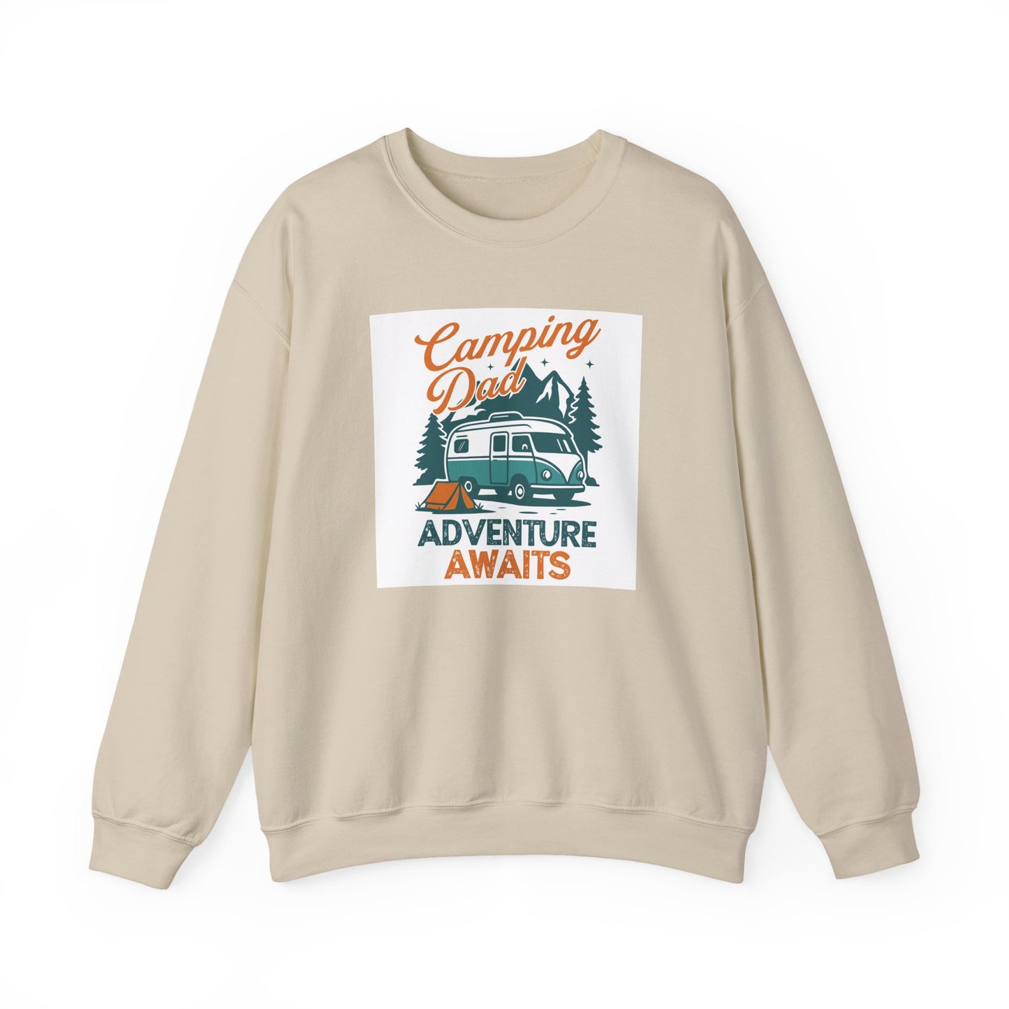 Unisex Camping Adventure Sweatshirt, Cozy Outdoor Apparel, Gift for Dads, Camping Enthusiasts, Father's Day, Weekend Getaway - MaisonThreadory